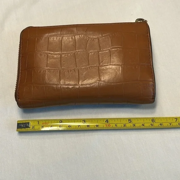 VTG Lauren Ralph Lauren leather wallet 2-sided zip expandable - Picture 12 of 15